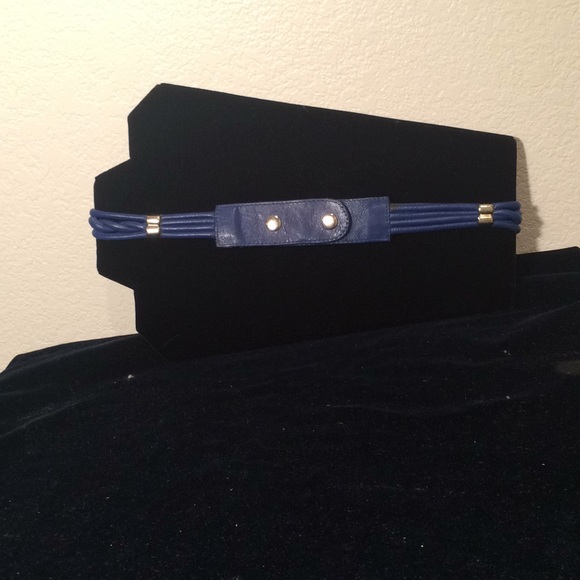 Navy Blue Roped Belt - Picture 3 of 4